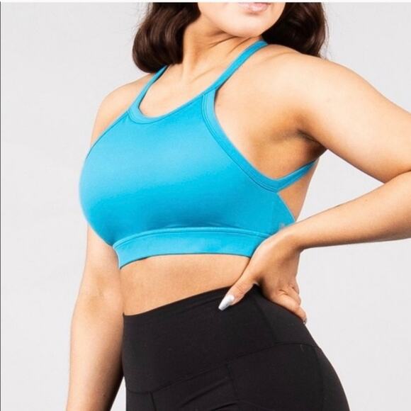 BuffBunny Caterina Backless Sports Bra Blue Size Small - Picture 1 of 7